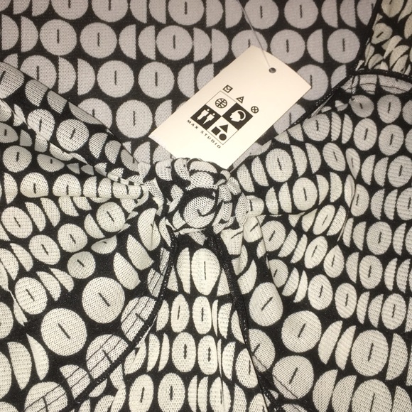 Cream Black Max Studio Size M Maxi Dress With Tags - Picture 5 of 6